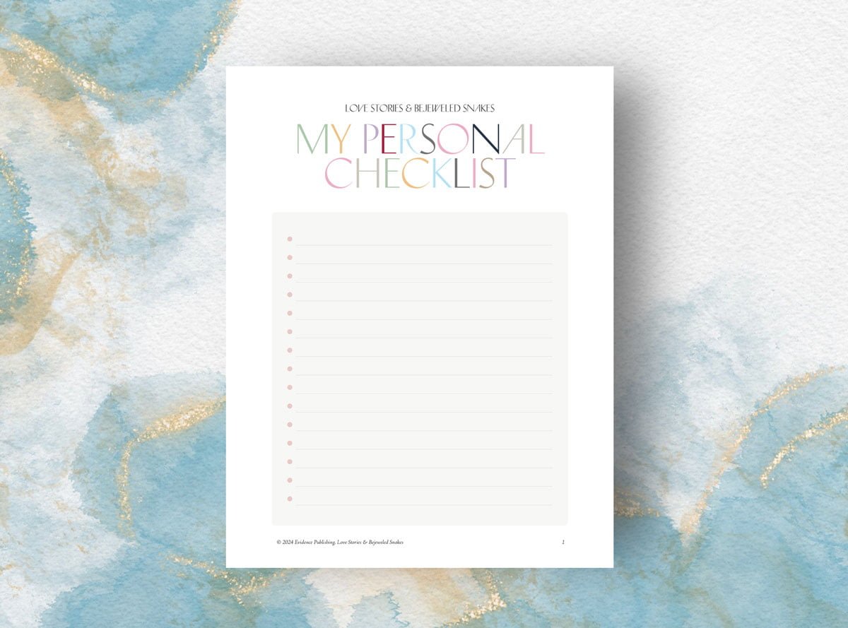 Taylor Swift Eras Tour Personal Checklist