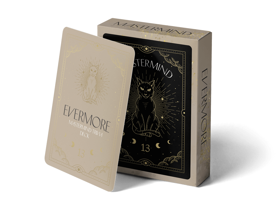 Taylor Swift Evermore Mastermind Trivia Deck